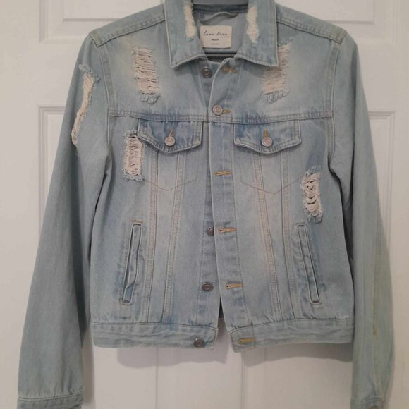 Distressed Denim Jacket - Picture 1 of 3